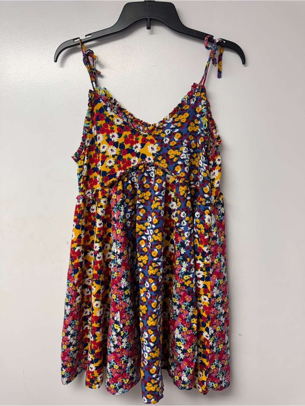 Patrons of Peace Malibu Dress M Floral Babydoll Mini Dress Western Boho C1 - Picture 8 of 15